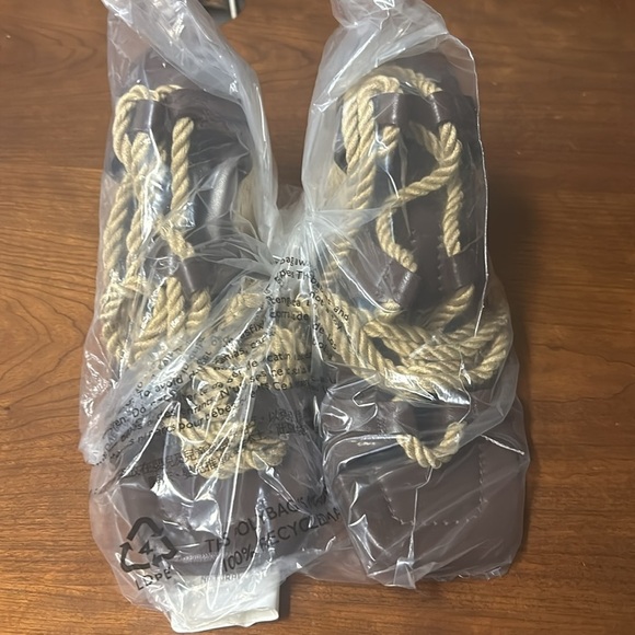 J Crew Made-in-Spain rope lace-up high-heel sandals in leather CA050 - Picture 3 of 5